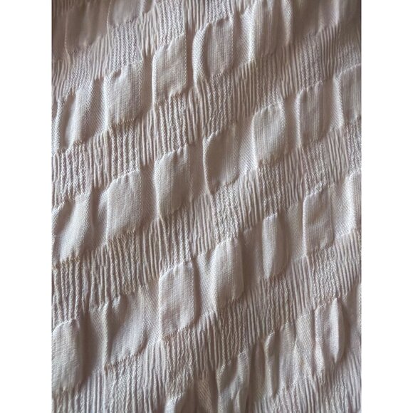 August Silk Intimates Pale Pink Textured 100% Silk Slip Dress Large - Picture 2 of 5